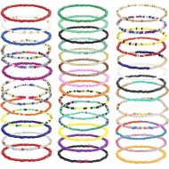 40Pcs African Waist Beads Chain Layered Belly Body Chain Beach Waist Body Accessories For Women Weight Loss